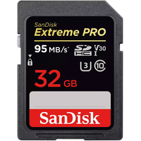 SanDisk 32GB Extreme PRO V30 SD Karte (SDHC) UHS-I U3 - 95MB / s