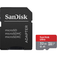 SanDisk 32GB Ultra Micro SD Karte (SDHC) UHS-I A1 + Adapter - 98MB/s