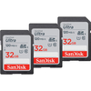 SanDisk 32GB Ultra SD-Karte (SDHC) UHS-I U1 - 120MB/s - 3er-Pack