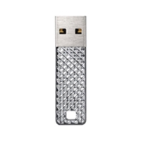 SanDisk 4GB Cruzer Facet - Silber - Inkl. SecureAccess Software