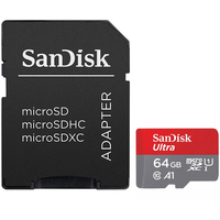 SanDisk 64GB Ultra Android Micro SD Karte (SDXC) UHS-I U1 + Adapter - 100MB/s