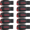SanDisk 8GB Cruzer Blade USB Stick Schwarz - 10er Pack