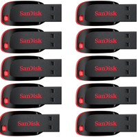 SanDisk 8GB Cruzer Blade USB Stick Schwarz - 10er Pack