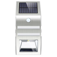 Solar PIR Sensor Outdoor LED Licht - Edelstahl