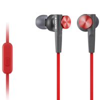 Sony Extra Bass In-Ear Kopfhörer mit In-Line Steuerung - Rot