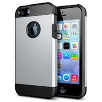 Spigen iPhone 5S / 5 Case Tough Armor - Satin Silver