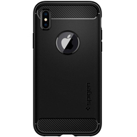 Spigen iPhone X Case Robuste Rüstung - Mattschwarz