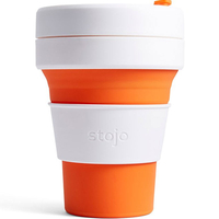 Stojo wiederverwendbare faltbare Taschenkaffee-Tasse - Orange