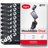 Sugru Formbarer Kleber Schwarz - 8 Stück