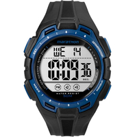 Timex Herren Marathon Uhr mit Resin Strap - Schwarz / Blau