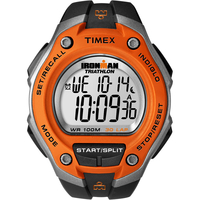 Timex Mens Ironman Triathlon Digitaluhr - Schwarz / Orange