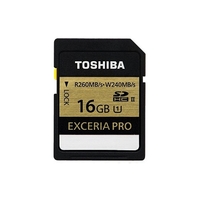 Toshiba 16GB Exceria Pro SD (SDHC) Karte UHS-II U3 - 260MB/s