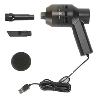 Tragbarer Mini-Handstaubsauger - USB-betrieben - Schwarz