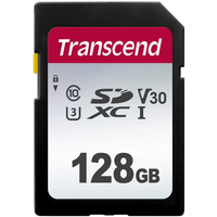 Transcend 128GB 300S V30 SD-Speicherkarte (SDXC) UHS-I U1 - 95 MB / s