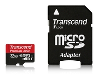 Transcend 32GB Premium Micro SDHC mit Adapter - Class 10 UHS-1