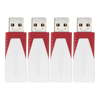 Verbatim 16GB Store n Go Swivel USB 2.0 Laufwerk - Rot - 4er Pack