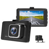 WDR Car Dash Camera 1080p - Schwarz + Rückfahrkamera