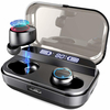 X11 TWS Wireless Earphones Bt 5.0 Touch Control IPX7 + Ladecase - Jet Black