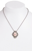 Collier H1653 mit Swarowski,  lachs