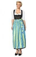 Dirndl AMBER lang 96 cm 1tlg. Schwarz Abb. SC220 türkis