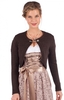 Dirndl Strickjacke Bolero DILL dunkelbraun