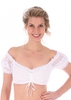 Dirndlbluse BINELI Carmenstil Voile weiss