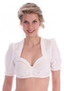 Dirndlbluse Finerl kleine Rüsche creme