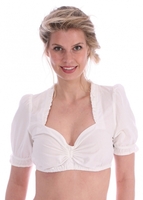 Dirndlbluse Finerl kleine Rüsche creme