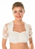 Dirndlbluse KOSIRA Organza exclusiv creme