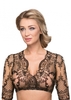 Dirndlbluse Organza B7210 schwarz
