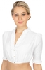 Dirndlbluse Rüschen B8030 weiss