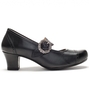 Dirndlpumps D418 Clara Nappa schwarz