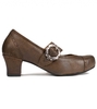 Dirndlpumps D418 Clara Rustik Nubuk gespeckt