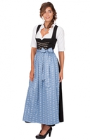 Dirndlschürze SC235 rauchblau 90cm