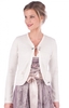 Dirndlspencer Strickjacke Erle wollweiss