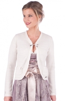 Dirndlspencer Strickjacke Erle wollweiss