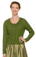 Dirndlstrickjacke Ajour LIZ grün