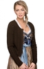 Dirndlstrickjacke Ajour LIZ mocca