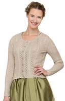 Dirndlstrickjacke Ajour LIZ natur