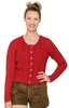 Dirndlstrickjacke Ajour LIZ rot
