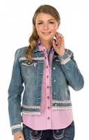 Jeansjacke DENIM DREAM blau-rose