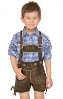 Kinder Trachtenlederhose MAX stein antik