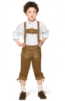 Kinderlederhose Kniebund P-300 torfantik