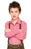 Kindertrachtenhemd karo rot