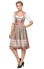 Midi Dirndl 2tlg. 70cm Kathleen rose beige