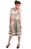 Midi Dirndl 2tlg. 70cm olivrose