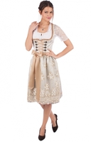 Midi Dirndl 2tlg. 70cm silber