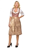 Midi Dirndl 70cm 2tlg. Valerie gold altrose
