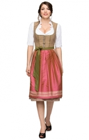 Midi Dirndl 70cm Maira braun orchid