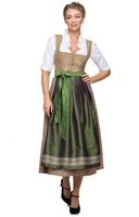 Midi Dirndl 80cm 2tlg. Monalie Farn